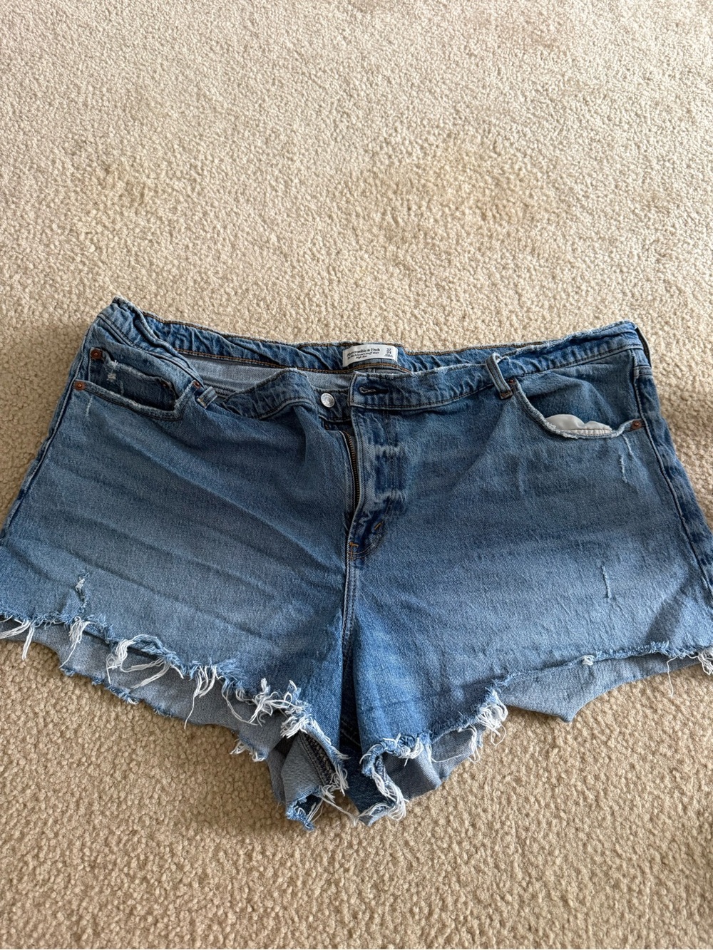 Denim Cutoff Shorts - Blue Jean